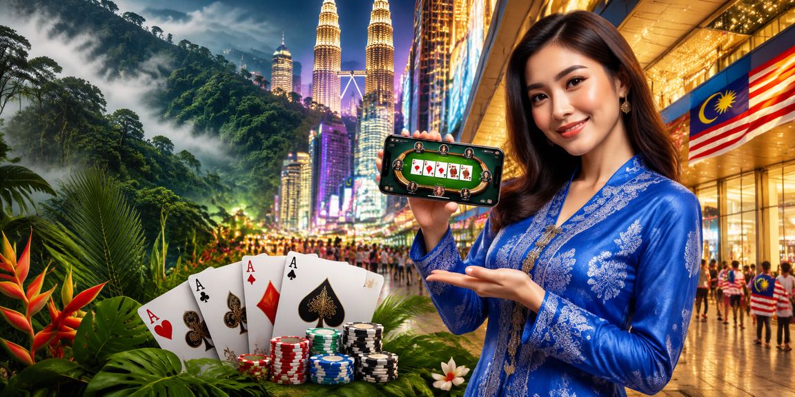 Pemain Kuala Lumpur berbaju kurung bermain teen patti sambil menikmati promosi rm88
